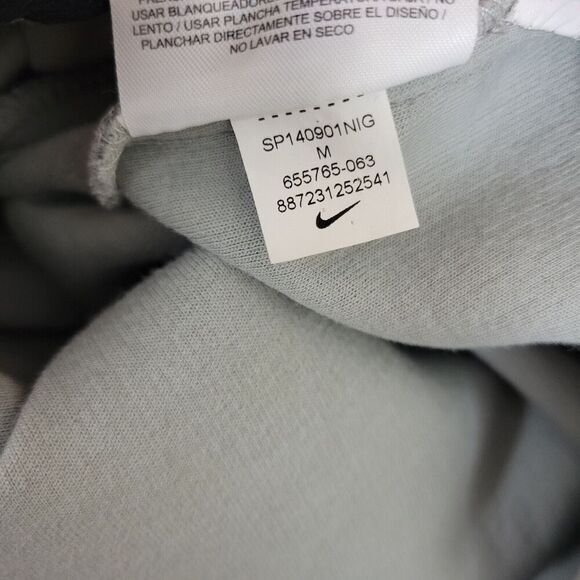 Nike Tech Fleece Hoodie Womens Medium Gray Active Sport Thumbholes 655765-063 - Picture 11 of 12